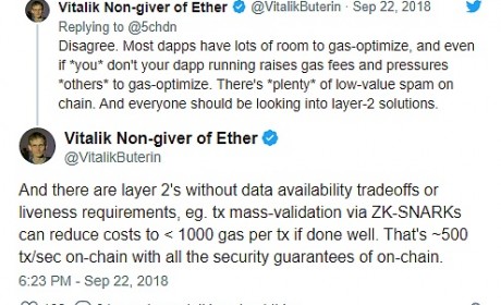 Vitalik Buterin试图利用SNARK解决第二层扩展方案中的问题