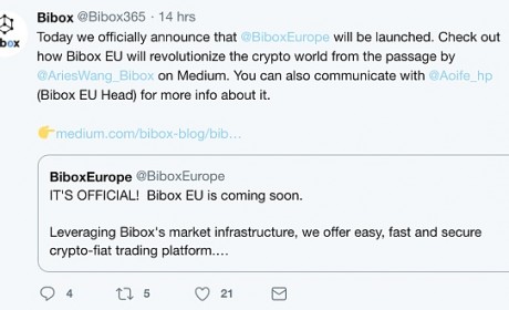 对标Coinbase Bibox欧洲持牌上线